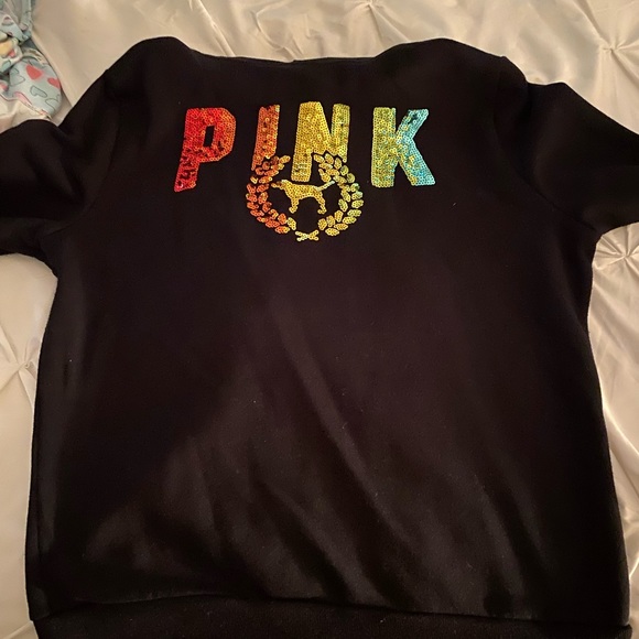 Victoria’s secrets Pink Rainbow sequins Hoodie and leggings - Picture 5 of 6